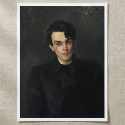 Portrait of W. B. Yeats unframed fine art print – archival Irish literary heritage reproduction on matte paper
