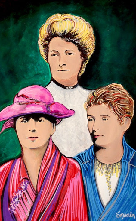 Mná na nGlinntí Women of the Glens Original Painting by Irish Artist